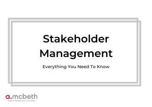 stakeholder management
