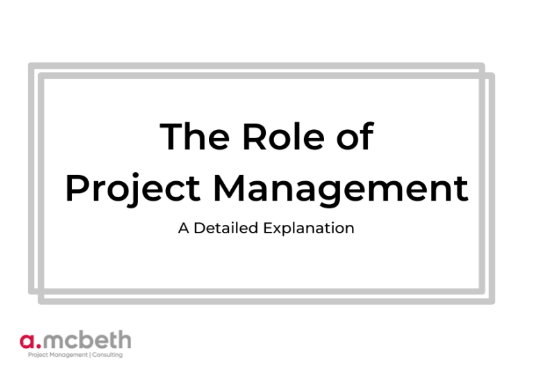 role of project management